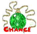 Christmas Ornament (glitter)- Chance