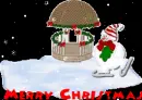 Ice Skating Snowman (snowfall effects)- Merry Christmas