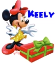 Minnie Mouse with Present- Keely
