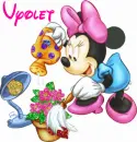 Minnie Mouse (glitter)- Vyolet