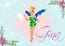 Tinkerbell Poster (glitter & sparkles)- Gina
