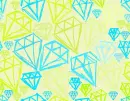 Yellow Green and Baby Blue Diamonds
