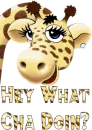what cha doing giraffe