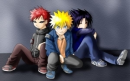 gaara , naruto and sasuke