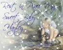 Little Girl Angel by Riverbed (with sparkles)- Rest in Peace My Sweet Baby Hayley