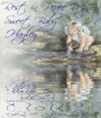 Little Girl Angel by Riverbed (with water reflection)- Rest in Peace My Sweet Baby Hayley