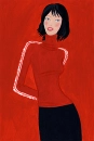 Girl in red