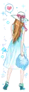 girl in bue