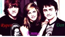 Rupert Grint, Emma Watson, and Daniel Radcliffe