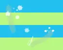 blue and green strpies