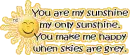 You are my sunshine