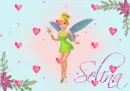 Tinkerbell Poster (with floating hearts)- Selina