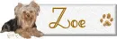 Yorkie Nameplate- Zoe