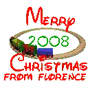 Train Set (animated)- Merry Christmas 2008 From Florence