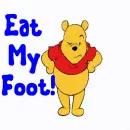 Angry Pooh- Eat My Foot!