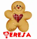 Christmas Gingerbread Man (with snowfall effects)- Teresa