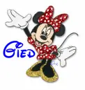 Minnie Mouse (glitter)- Gied