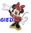 Minnie Mouse (glitter)- Gied