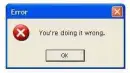 You're doing it wrong