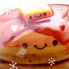 smiley pancake with butter