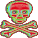 rainbow skull