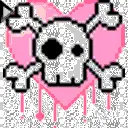 silver skull