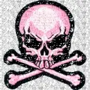 glitter skull