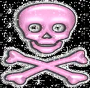 pink skull