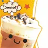 smiley chocolate milkshake