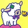 cute sheep and a bee