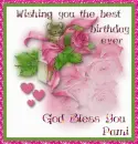 Wishing you the best birthday ever - Pami