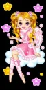 girl sitting on cloud