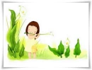 liTTLe gaL wiTh floweR on d nice daY