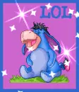 eeryore laughing