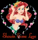 ariel in a heart