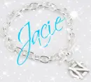 UNC Charm Bracelet (small with sparkles)- Jacie