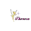 Theresa with Tinkerbell