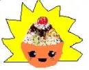 Orange cupcake
