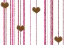 Brown & Pink Stripes with Hearts
