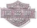 harley davidson pink bad ass love