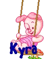 Piglet Swinging (animated)- Kyra