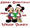 Mickey & Minnie (from Mickey's Once Upon A Christmas)- Merry Christmas from the Welch Family