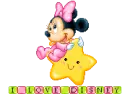 Blinkie- I Love Disney (minnie mouse)