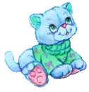 blue kitty