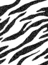 Zebra Stripes - Black Glitter