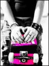 pink skater