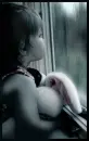 Girl looking at the Rain