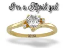 ANIA-birthstone ring