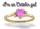 STEPHANIE birthstone ring