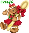 Christmas Gingerbread Girl- Evelyn